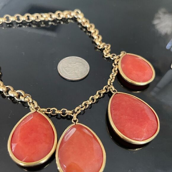 Fossil oranges gold tone necklace - Picture 4 of 5